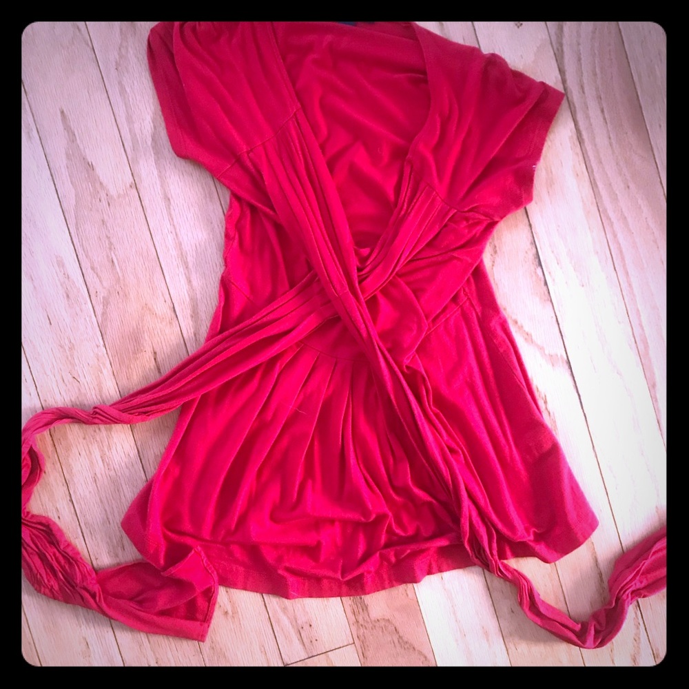 Banana Republic wrap blouse.